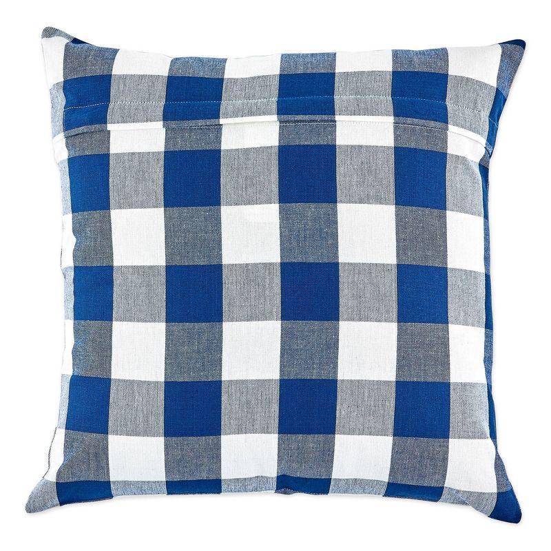 Gingham Check Kitchen Tabletop Bed Plaid Cotton Pillow Cover