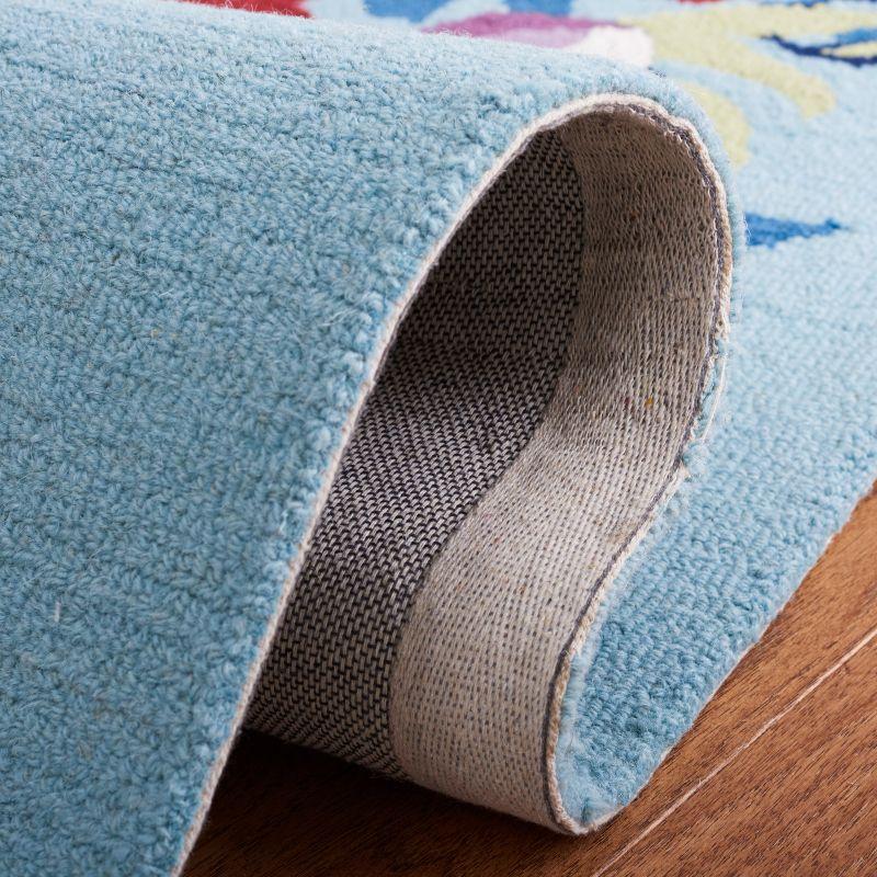 Chelsea HK219 Hand Tufted Area Rug - Blue/Rose - 4'x6' - Safavieh.