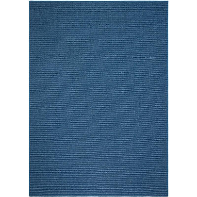 Martha Stewart Sisal/Jute Solid Color Rug in Blue