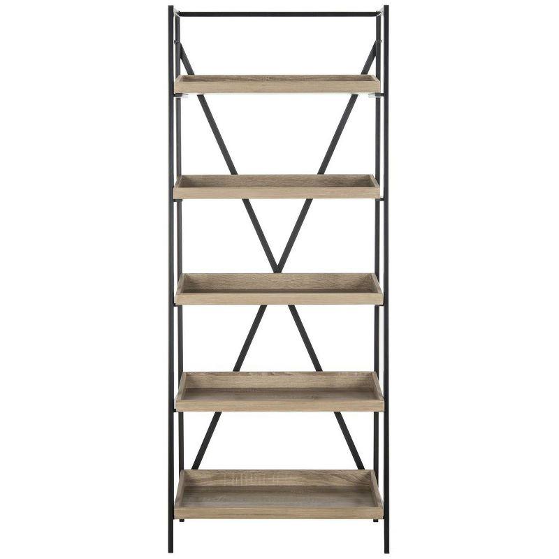 Joel Etagere - FOX4272 - Light Brown/Black - Safavieh Couture