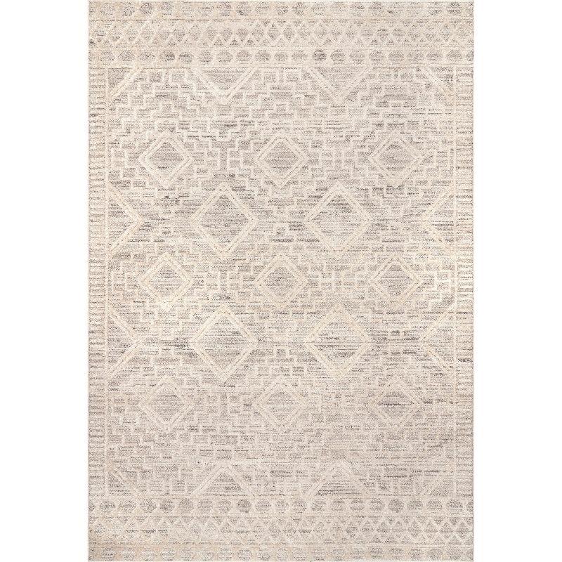 Nuloom Cameron Moroccan 8x10 Indoor Area Rug for Living Room Bedroom Dining Room Kitchen, Beige/Ivory