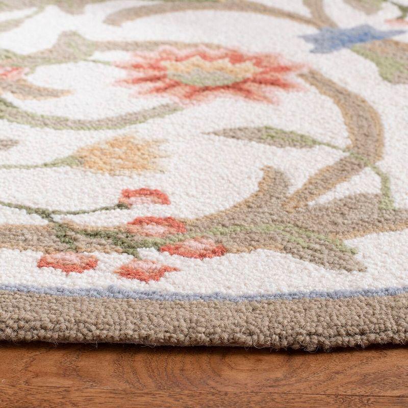 Safavieh Hand Hooked Wool Floral Rug | Wayfair