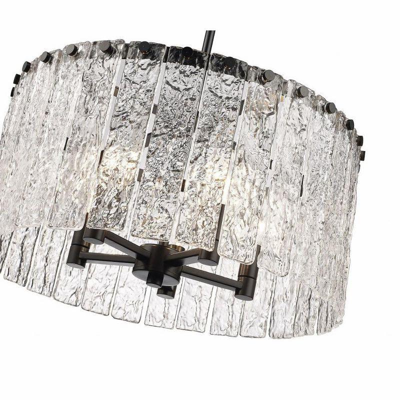 Z-Lite Glacier 5 - Light Pendant in  Matte Black