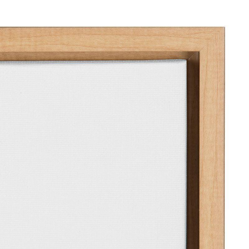 Kate & Laurel All Things Decor 23"x33" Sylvie Baby Bear Framed Canvas by Amy Peterson Natural: Nursery Wall Art