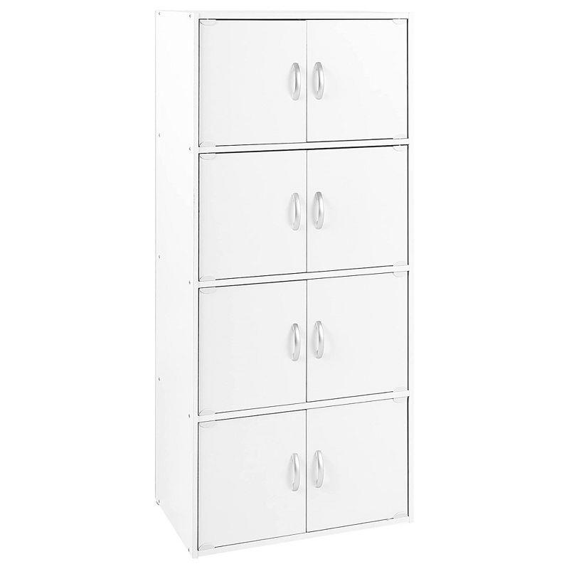 White 8-Door Multipurpose Storage Cabinet