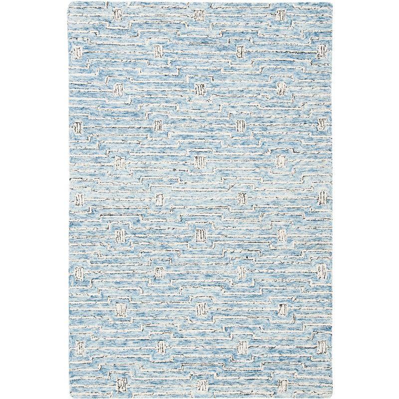 Micro-Loop MLP178 Hand Tufted Area Rug - Light Blue/Ivory - 4'x6' - Safavieh.