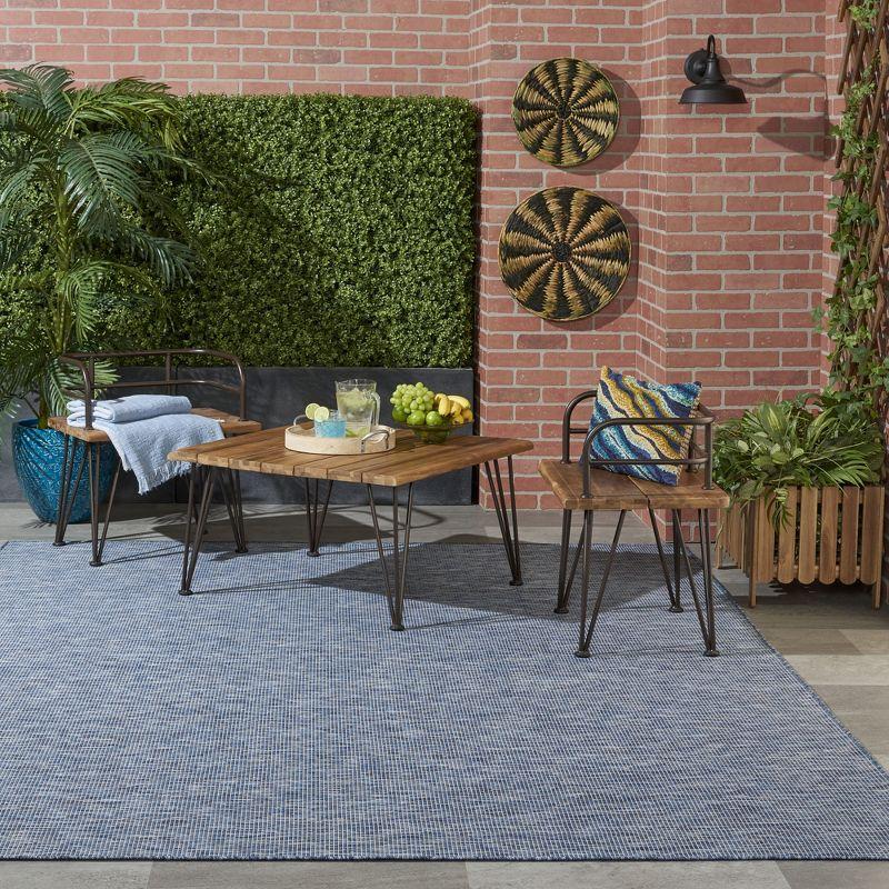 Nourison Positano Solid Indoor Outdoor Rug