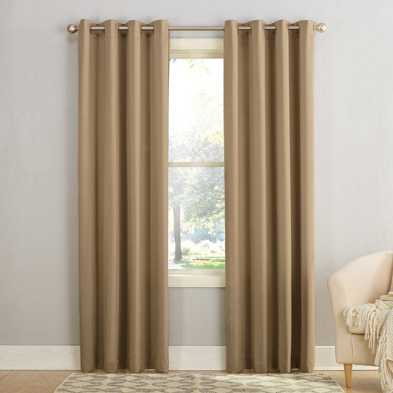 Sun Zero Room Darkening Seymour Grommet Curtain Panel