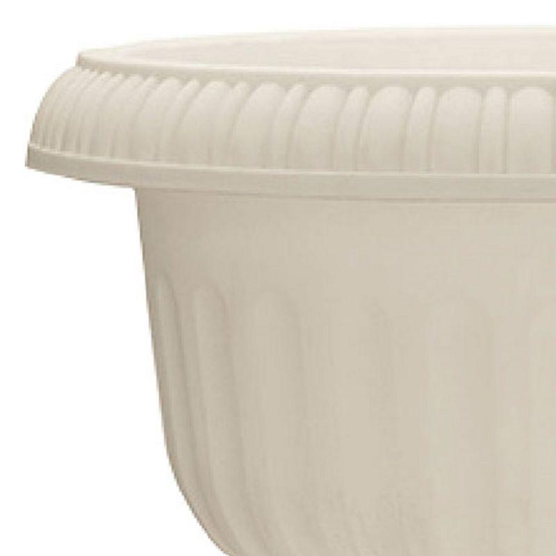 Southern Patio Dynamic Outdoor 18" Resin Grecian Urn Planter Pot, White