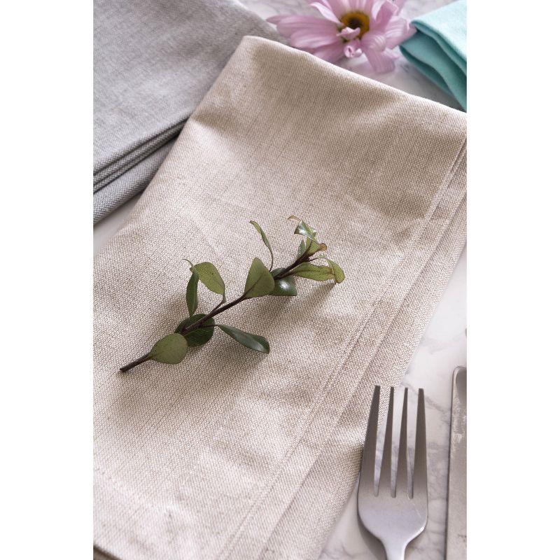 Design Imports  Chambray Napkin Set 6 Piece, Natural, 20X20"
