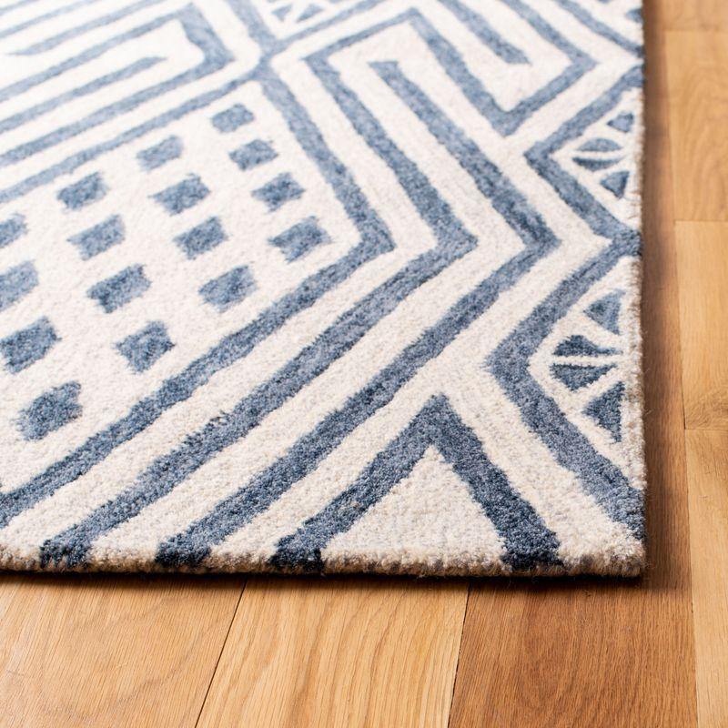Micro-Loop MLP611 Hand Tufted Area Rug - Blue/Ivory - 8'x10' - Safavieh.