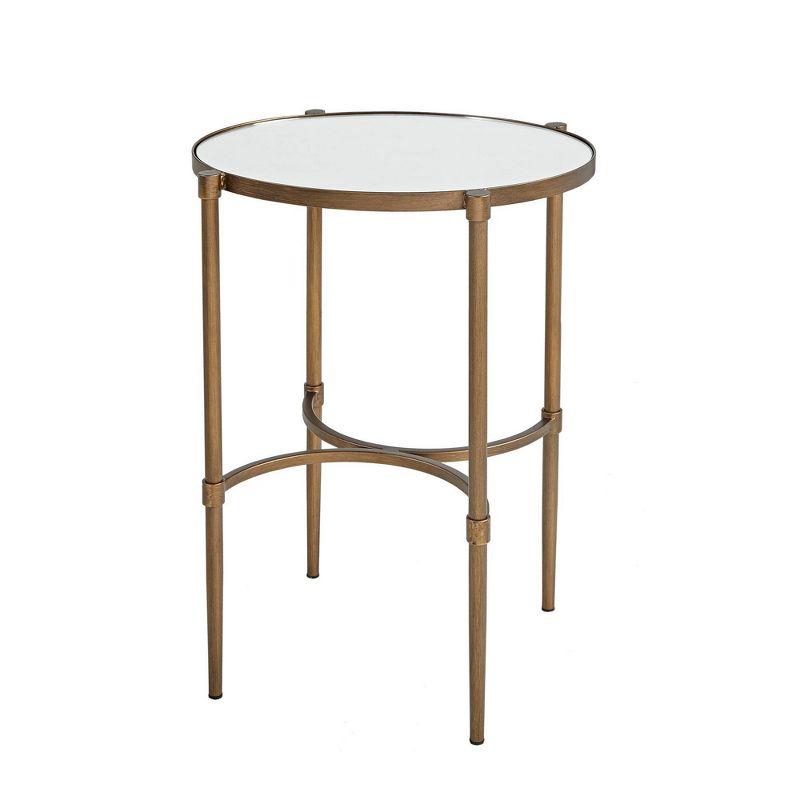 Martha Stewart Martha Stewart Lia Mirrored Top Oval Accent Table