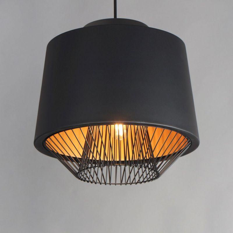 ET2 Lighting Phoenix 1 - Light Pendant in  Black/Gold