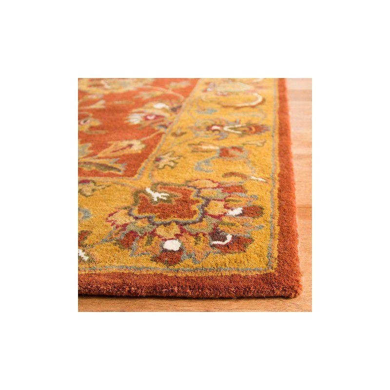 Heritage HG820 Handmade Accent Rug - 2'x3' - Red/Natural - Safavieh