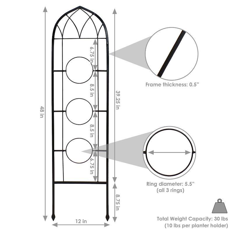 Avonlee Steel Arched Trellis (Set of 2)