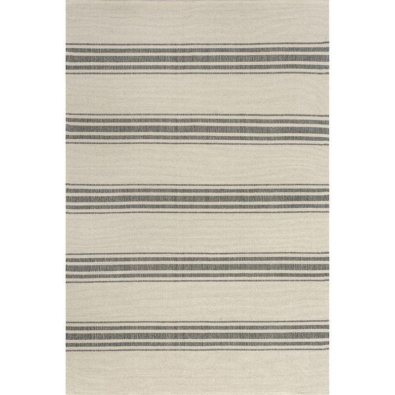 Breakwater Bay Aloizas Striped Cotton Area Rug | Wayfair