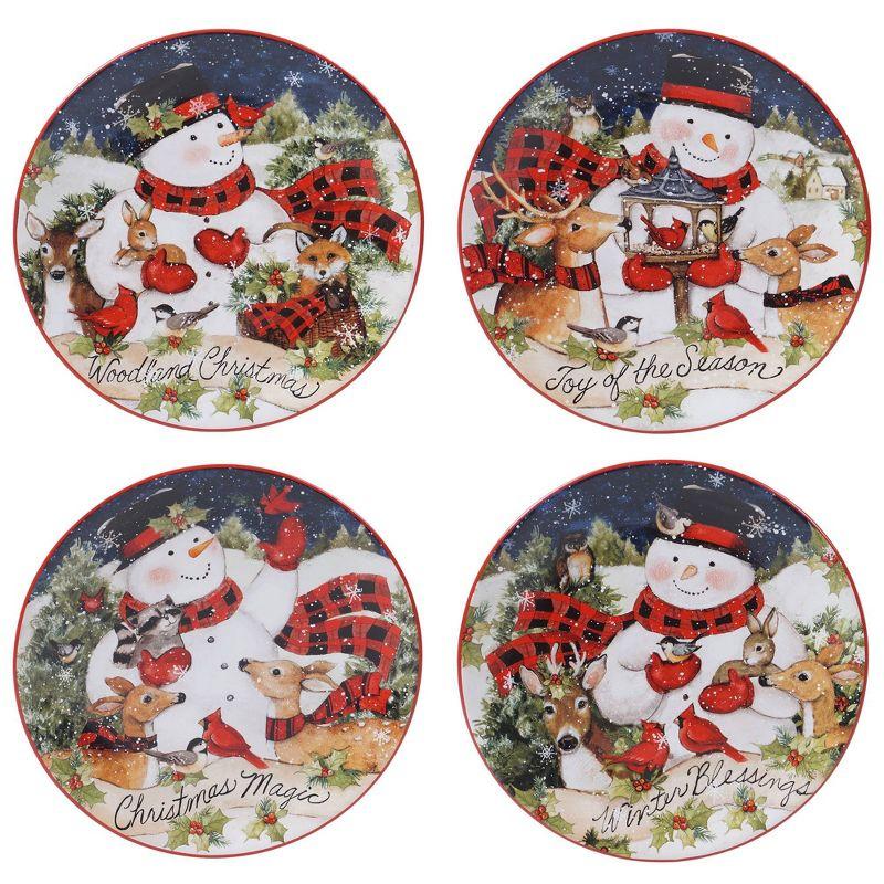 16pc Earthenware Magic of Christmas Snowman  Dinnerware Set - Certified International