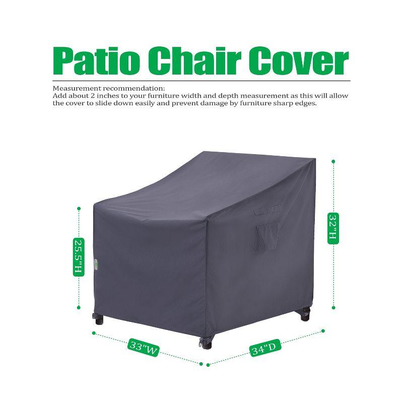 Premium Waterproof Outdoor Patio Chair Cover: Latest Rip-Stop Fabric, 3-Year Warranty