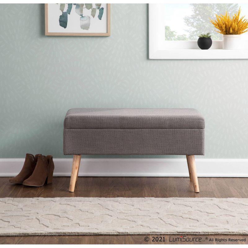 Mercury Row® Beyers Fabric Upholstered Storage Bench
