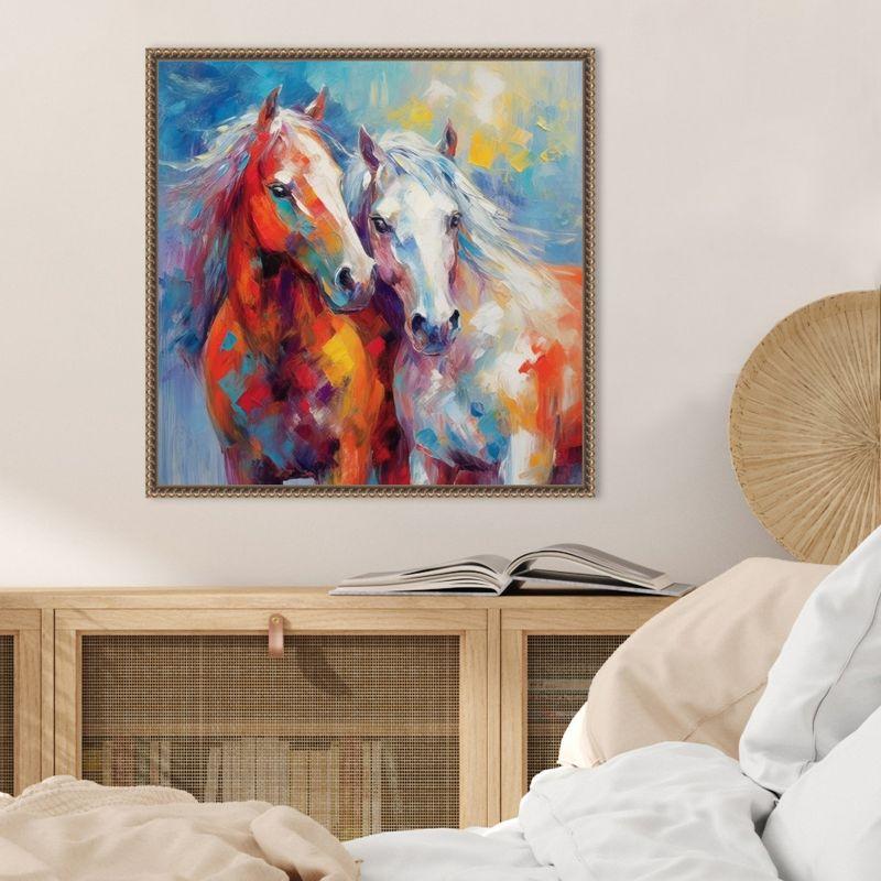 Amanti Art Lucky Couple I by Irena Orlov Canvas Wall Art Print Framed 22 x 22