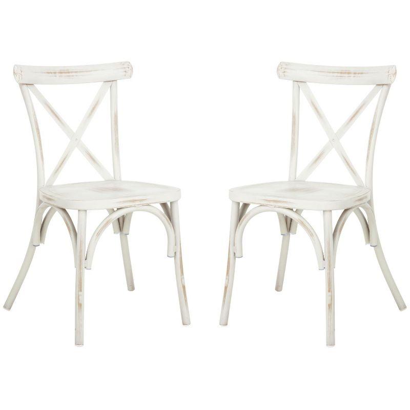 Elia Chair (Set Of 2) - Indoor/Outdoor - PAT4029 - White - Safavieh