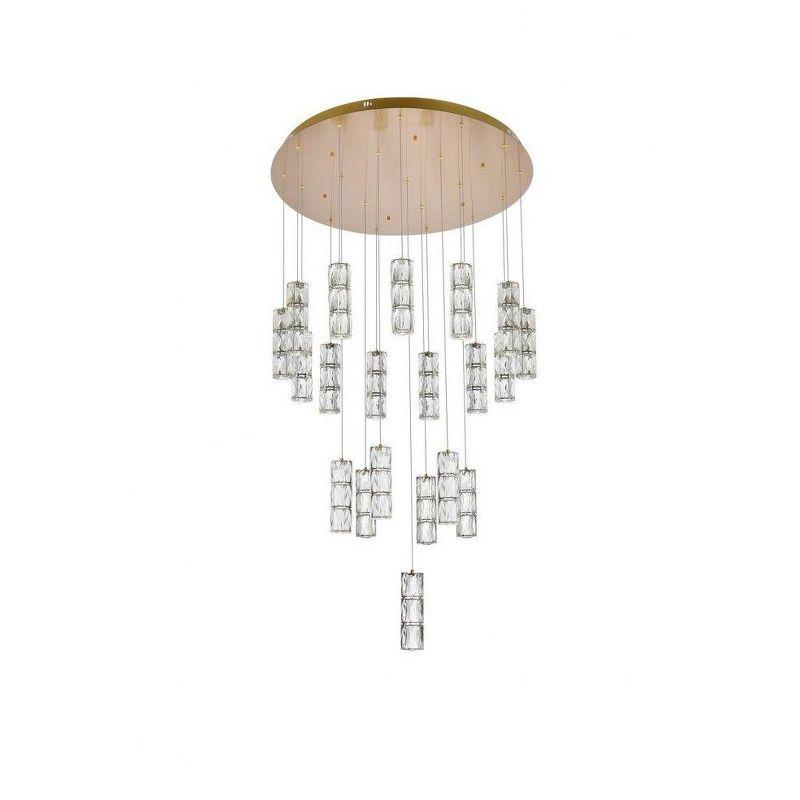 Elegant Lighting Polaris 20 - Light Chandelier in  Gold