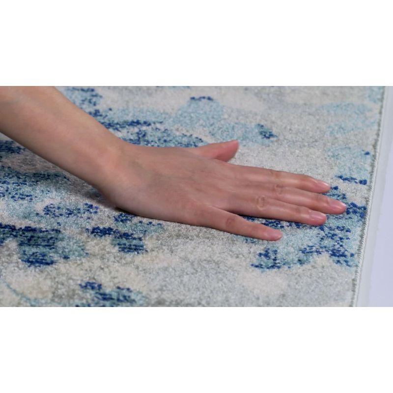 Evoke EVK236 Power Loomed Runner Rug - Grey/Black - 2'2"x7' - Safavieh.