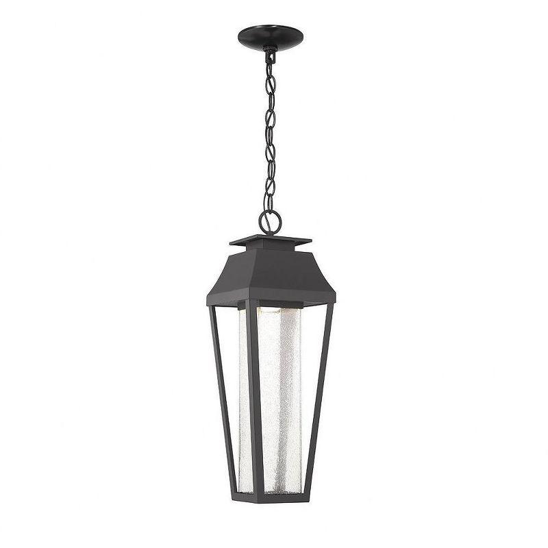 Brookline LED Outdoor Dark Sky Hanging Lantern in Matte Black