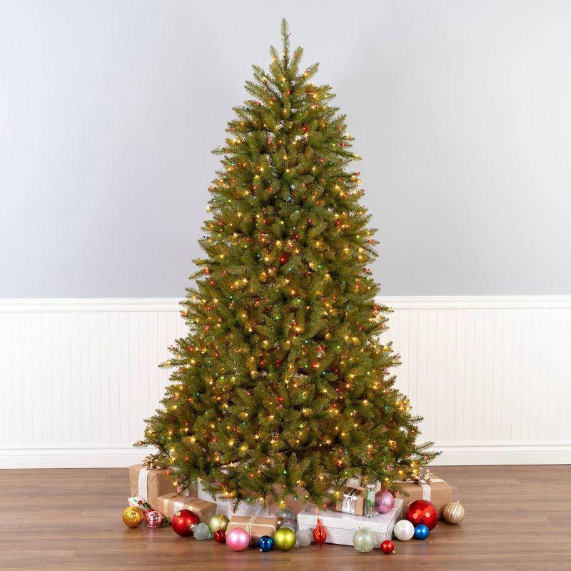 National Tree Company Pre-lit Dunhill Fir Artificial Christmas Tree with Dual Color Lights