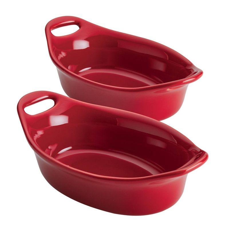 Rachael Ray Rachael Ray Ceramics Oval Au Gratin Baker Set (Set of 2)