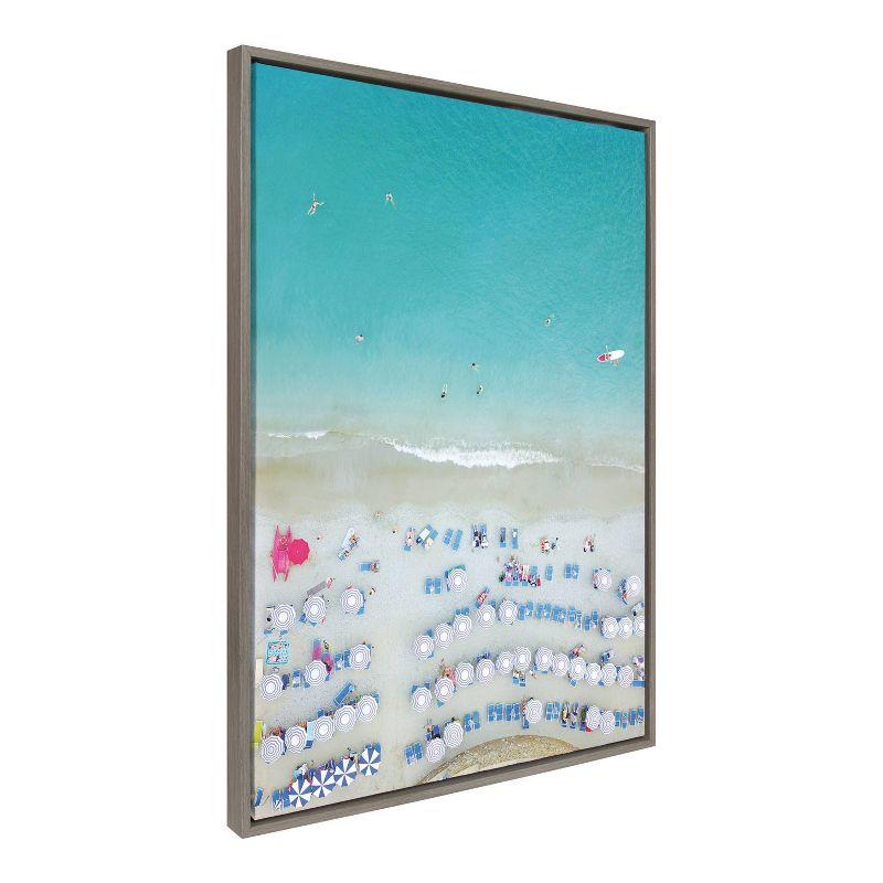 28" x 38" Sylvie Monterosso al Mare Swim by Rachel Dowd: Nautical Wall Art - Kate & Laurel All Things Decor