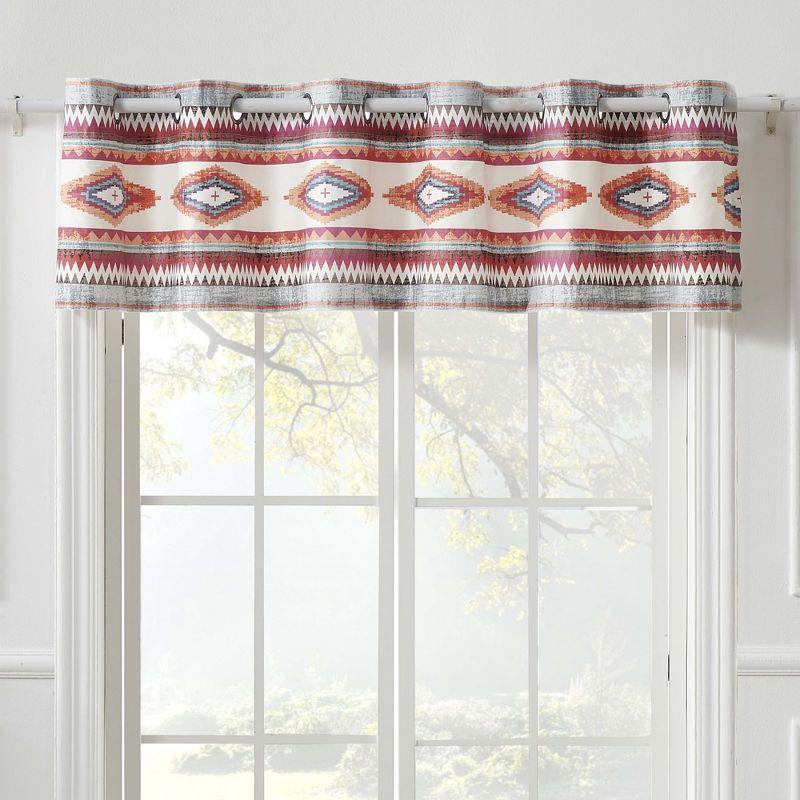 Kiva Striped Grommet 84'' Window Valance