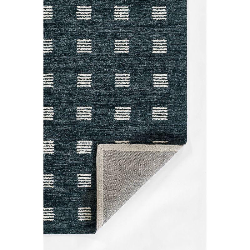 Ebba Hand-Tufted Wool Rug - Blue / 5' x 8'