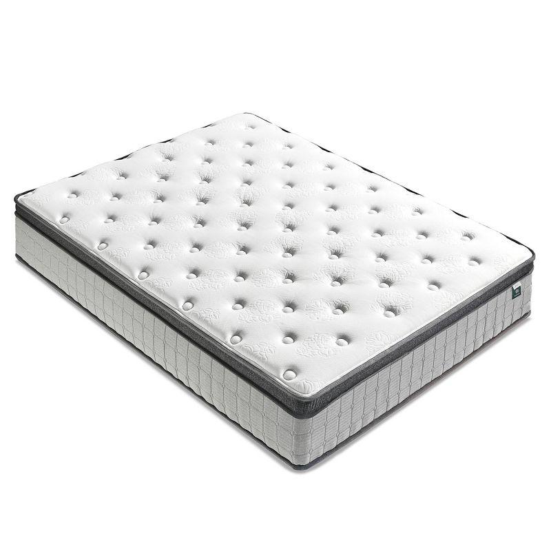 SereneDream Full Eurotop 12" Cooling Gel Memory Foam Innerspring Mattress