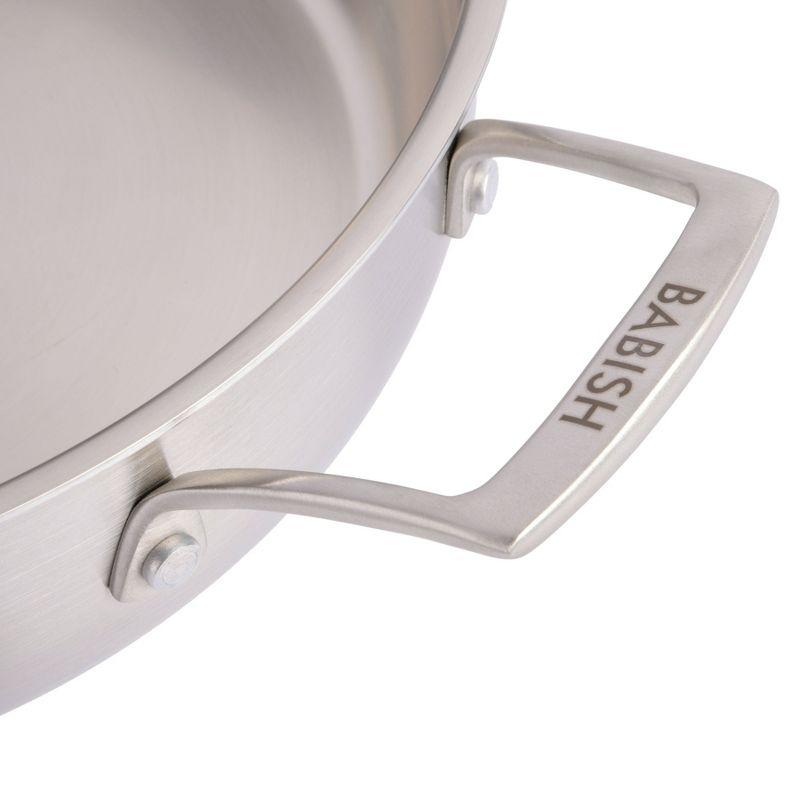 Babish 5 Quart Non-Stick Stainless Steel (18/8) Saute Pan with Lid | Wayfair