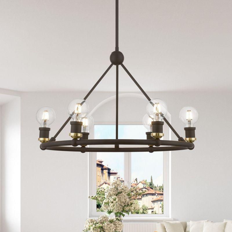 Livex Lighting Lansdale 6 - Light Chandelier in  Bronze/Antique Brass