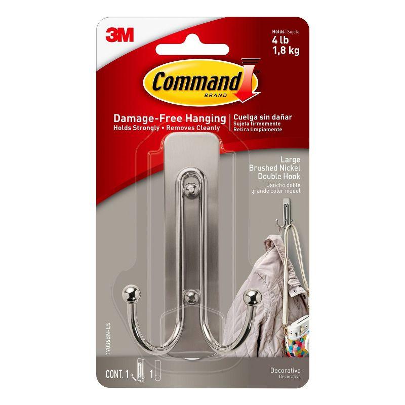 Command Large Sized Double Decorative Hooks