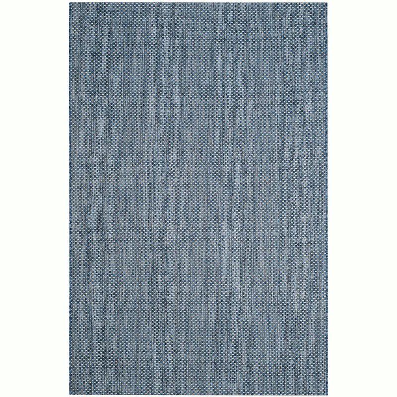 Courtyard CY8521 Power Loomed Indoor/Outdoor Area Rug - Navy/Grey - 4'x5'7" - Safavieh.