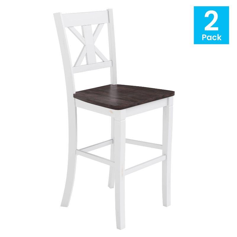 Taylor & Logan Bakersville Solid Wood Counter Stool (Set of 2)
