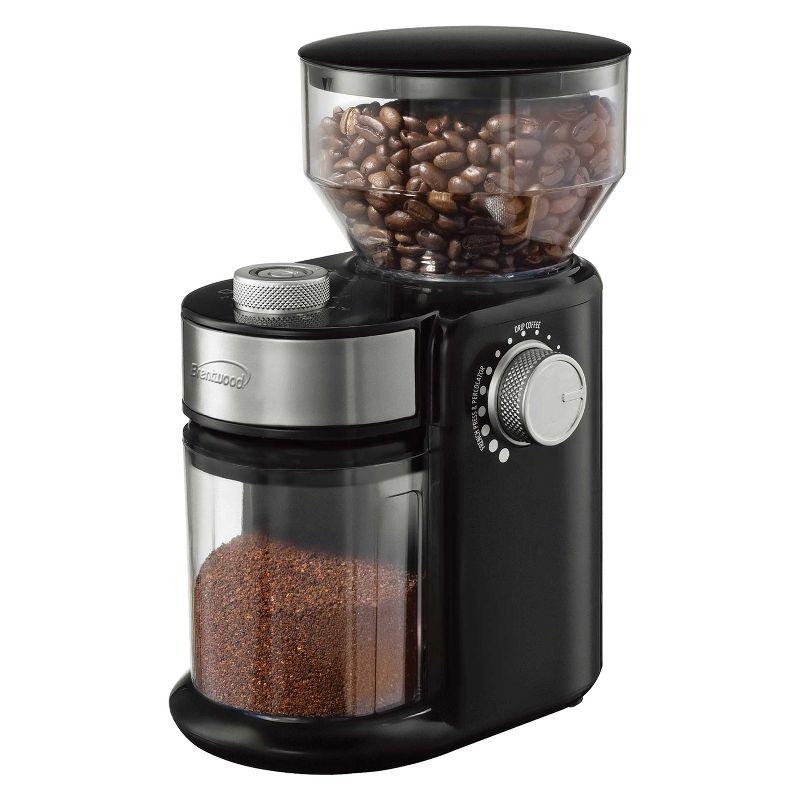 Brentwood 32-Cup Electric Automatic Burr Coffee Grinder in Black