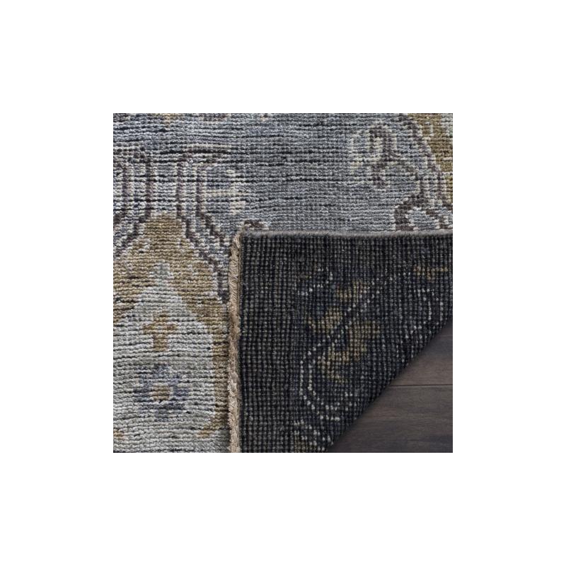 Izmir IZM124 Hand Knotted Area Rug - Charcoal/Taupe - 6'x9' - Safavieh