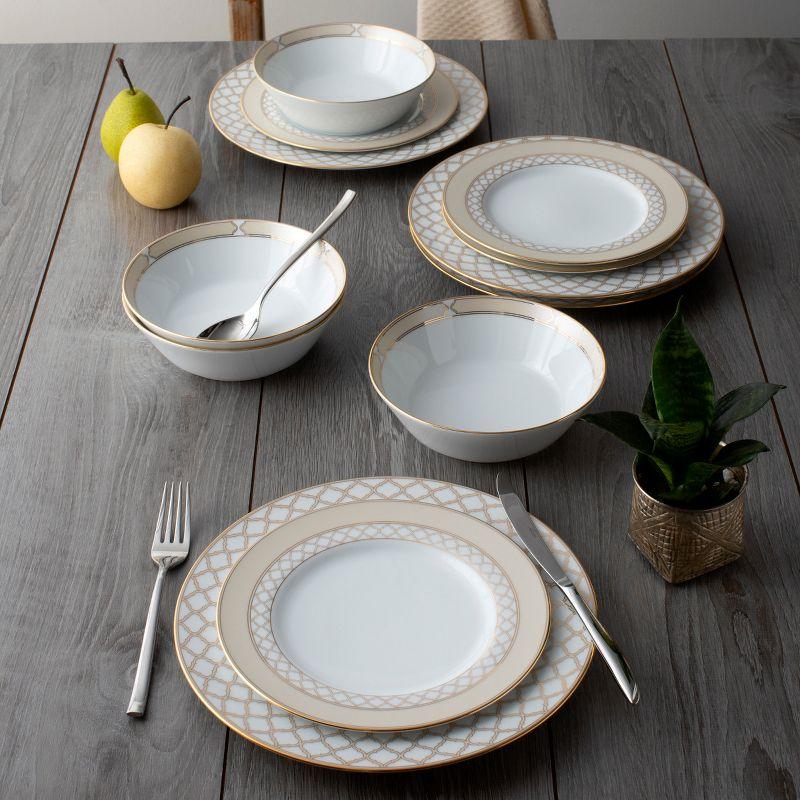 Noritake Noritake Eternal Palace 12-Piece Dinnerware Set, Service for 4