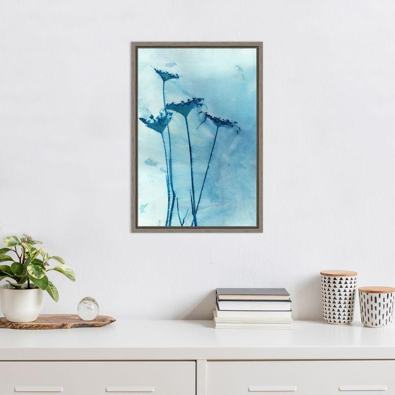 Amanti Art Blue Anne (Flower) by Krista Mccurdy Canvas Wall Art Print Framed 16 x 23-in.