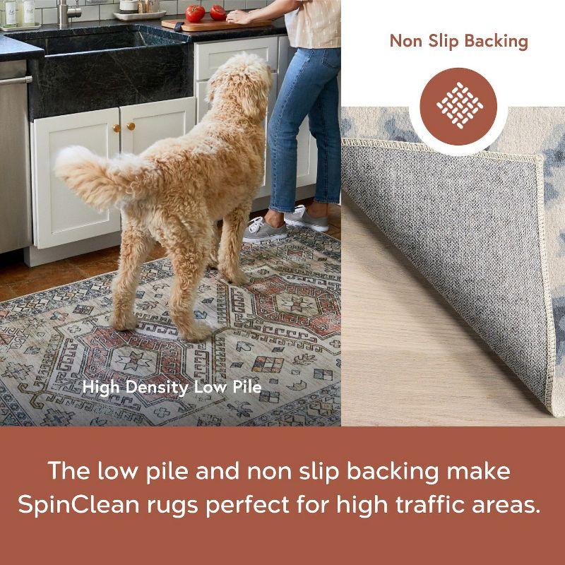 Nuloom Mason Machine Washable Contemporary Leopard Print Indoor Area Rug 6' in Blue Square