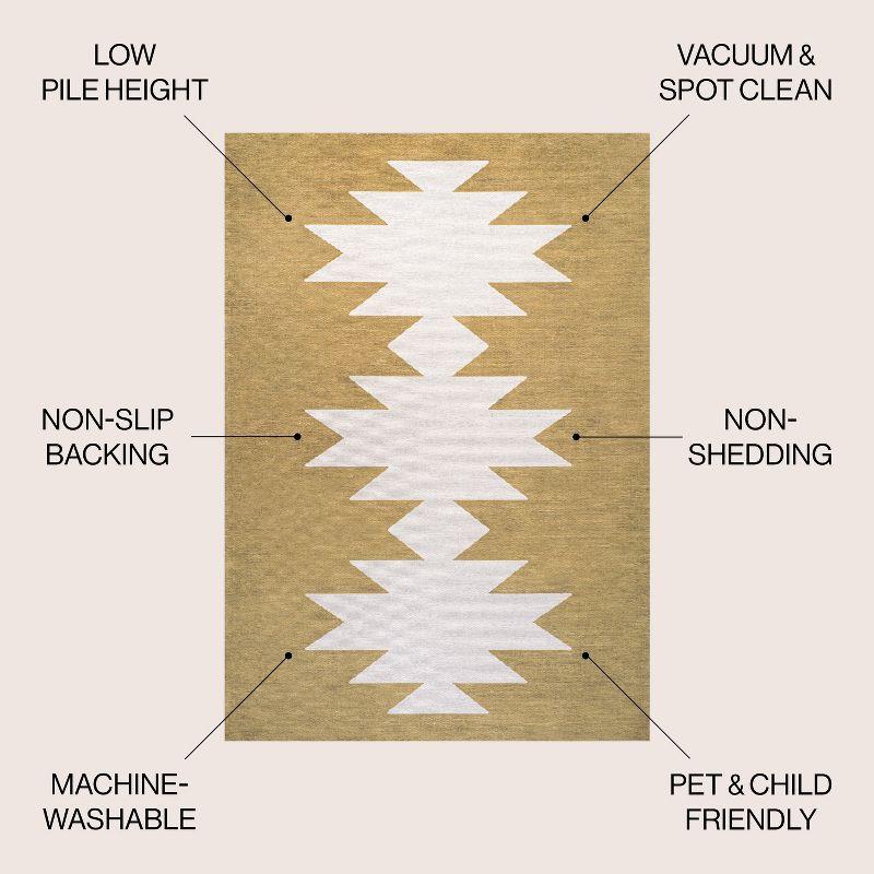 Chayton Minimalist Geometric Machine-Washable Area Rug - JONATHAN Y