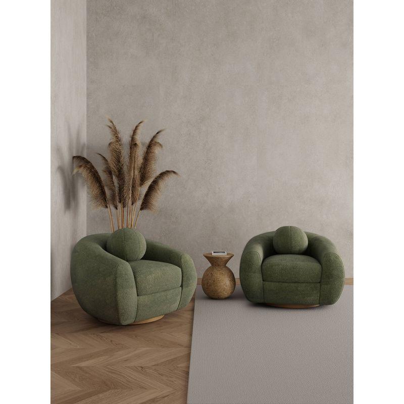 Manhattan Comfort Set of 2 Tribeca Modern Chenille Upholstered Accent Chairs