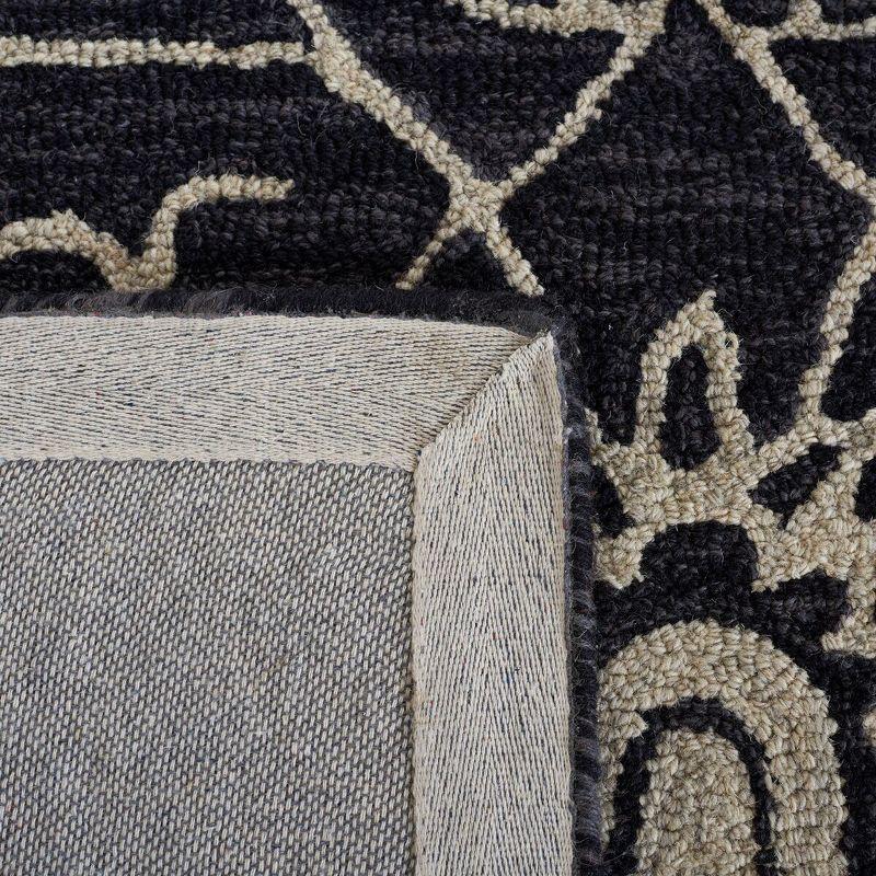 Jardin JAR601 Hand Tufted Runner Rug - Black/Ivory - 2'3"x9' - Safavieh