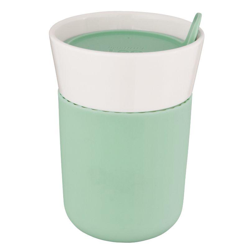 BergHOFF Leo 11.2oz Porcelain Travel Mug, Green