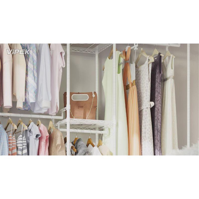 89.8'' Metal Freestanding Garment Rack