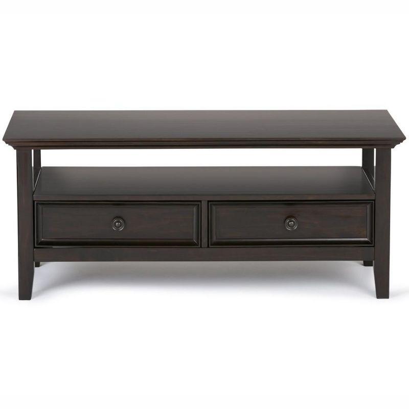 Simplihome Coffee Table, Amherst, Hickory Brown